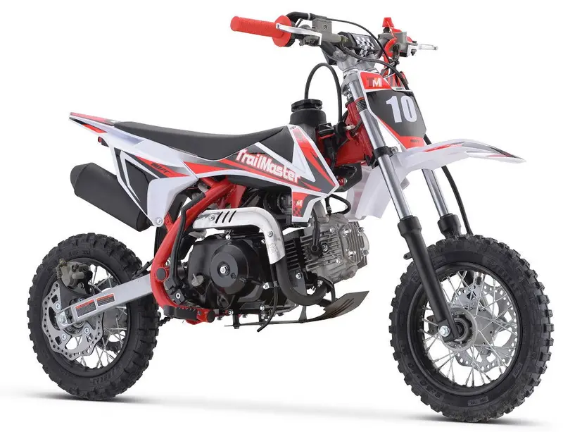 Trailmaster Tm11 110Cc Dirt Bike Fully Auto With Electric Start, Dual Disc Brakes (10/10), Ages 8-12 1