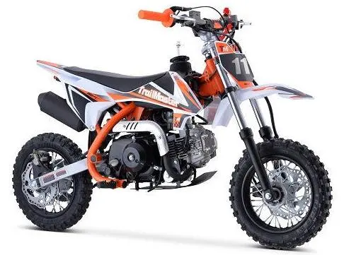 Trailmaster Tm11 110Cc Dirt Bike Fully Auto With Electric Start, Dual Disc Brakes (10/10), Ages 8-12 4