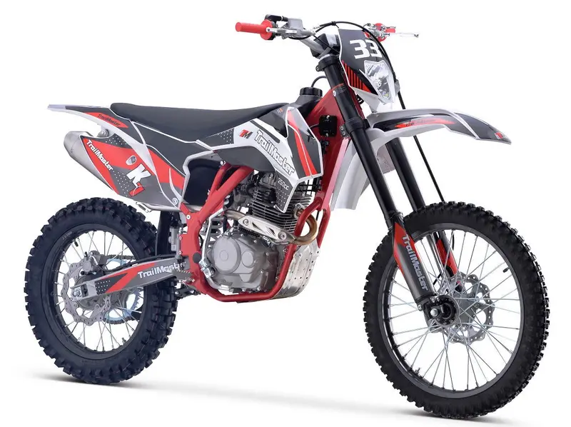 Trailmaster Tm33 250 Dirt Bike, 5-Speed Manual, Dual Disc Brakes (21/18) 1