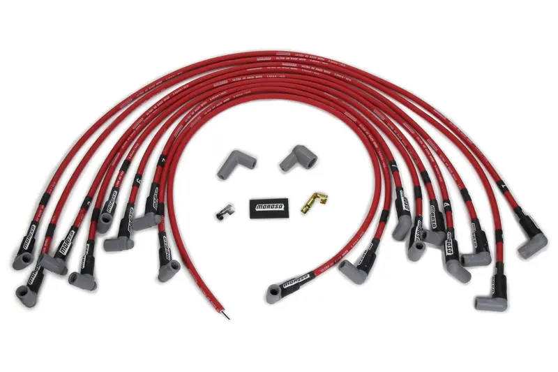 Ultra 40 Plug Wire Set Bbc Hei - Red 1