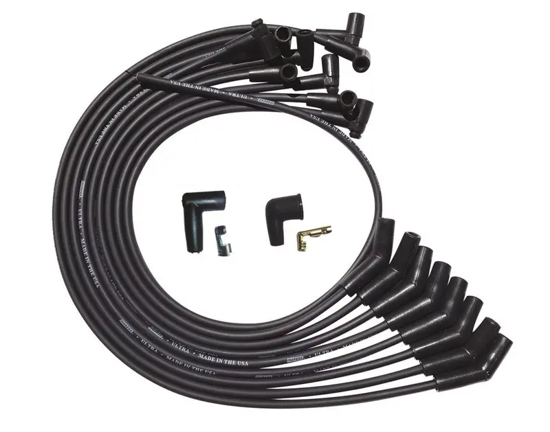 Ultra Plug Wire Set Sbc Over V/C Black 1