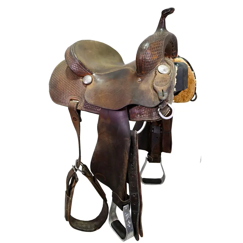 Used 13.25" Piland Barrel Racing Saddle 1