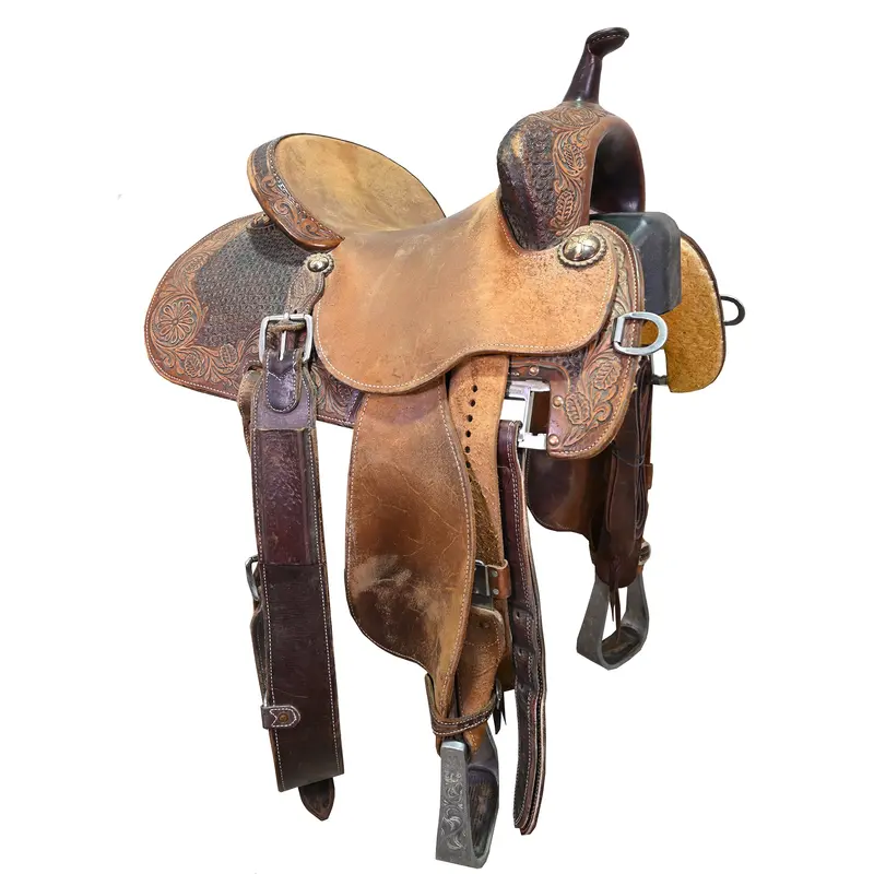 Used 13.5" Martin Stingray Barrel Racing Saddle 1
