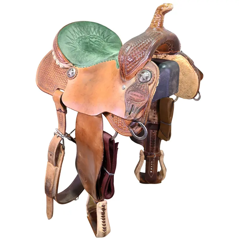 Used 13.75" Schooley Barrel Racing Saddle 1