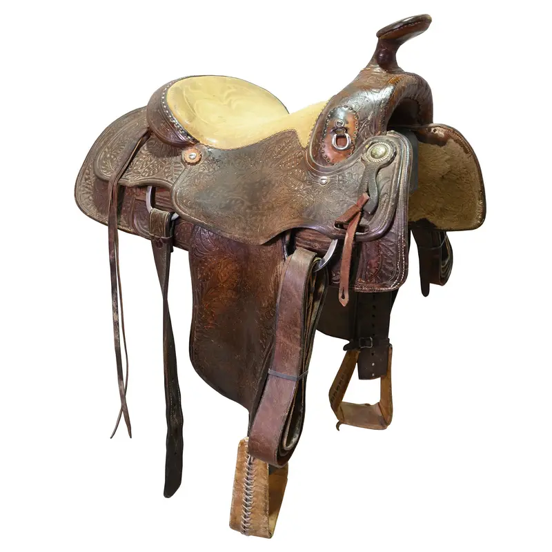 Used 14.5" Bill Price Ranch Saddle 1