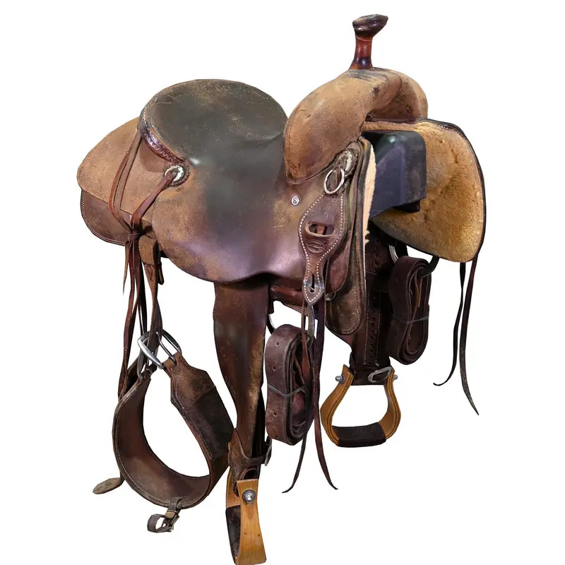 Used 14.5" Jeff Smith Ranch Cutting Saddle 1