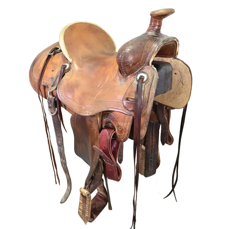 Used 14.5" Matt Hunn Ranch Saddle 1