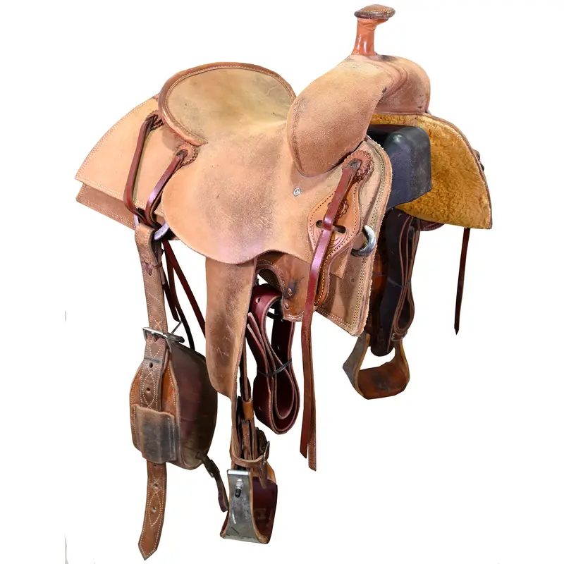 Used 14.5" Slaton Ranch Cutting Saddle 1