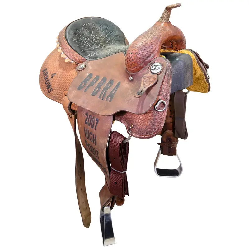 Used 14" Cowboy Classic Trophy Barrel Racing Saddle 1