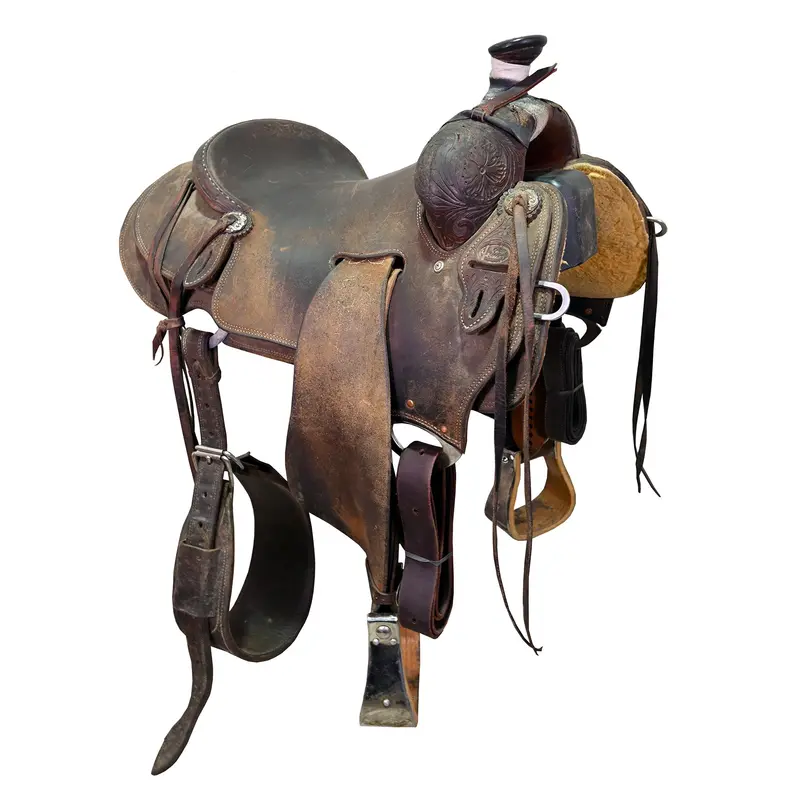 Used 15.5" Cactus Ranch Saddle 1