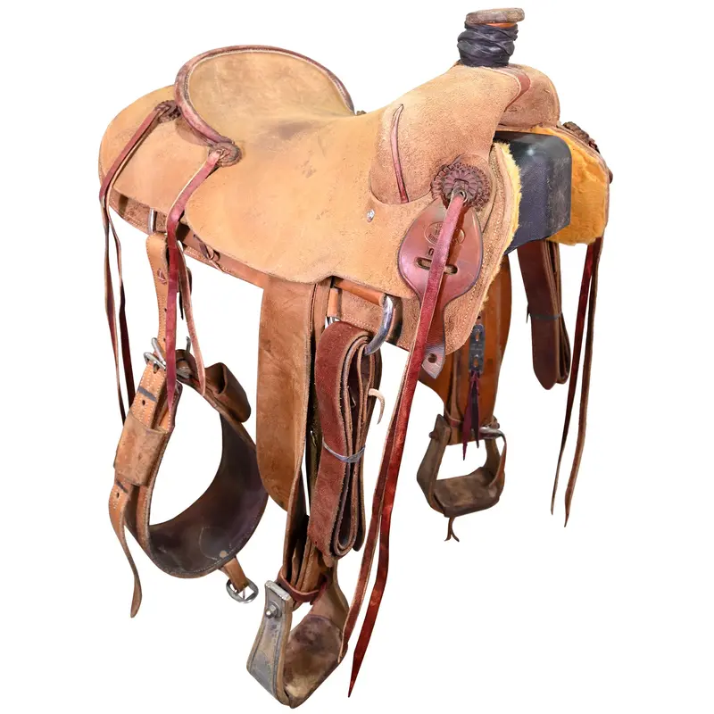 Used 15.5" Jd Reed Ranch Saddle 1
