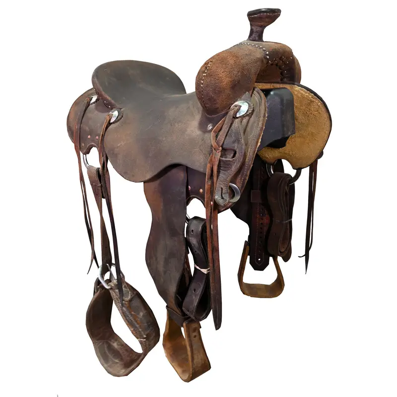 Used 15.5" Jeff Smith Cowboy Collection Ranch Saddle 1