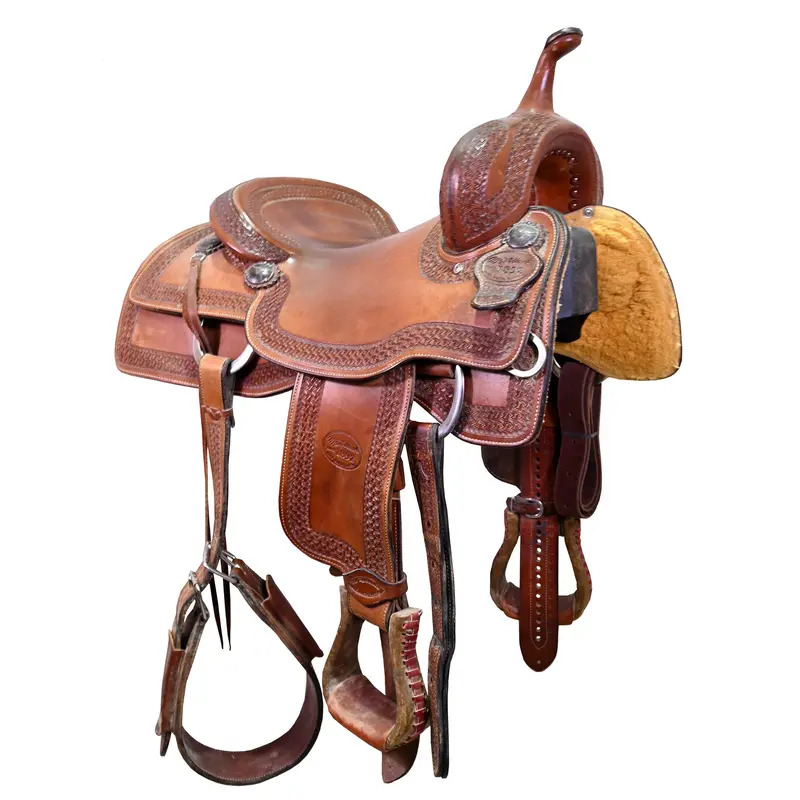 Used 15.5" Mclelland's Cutting Saddle 1