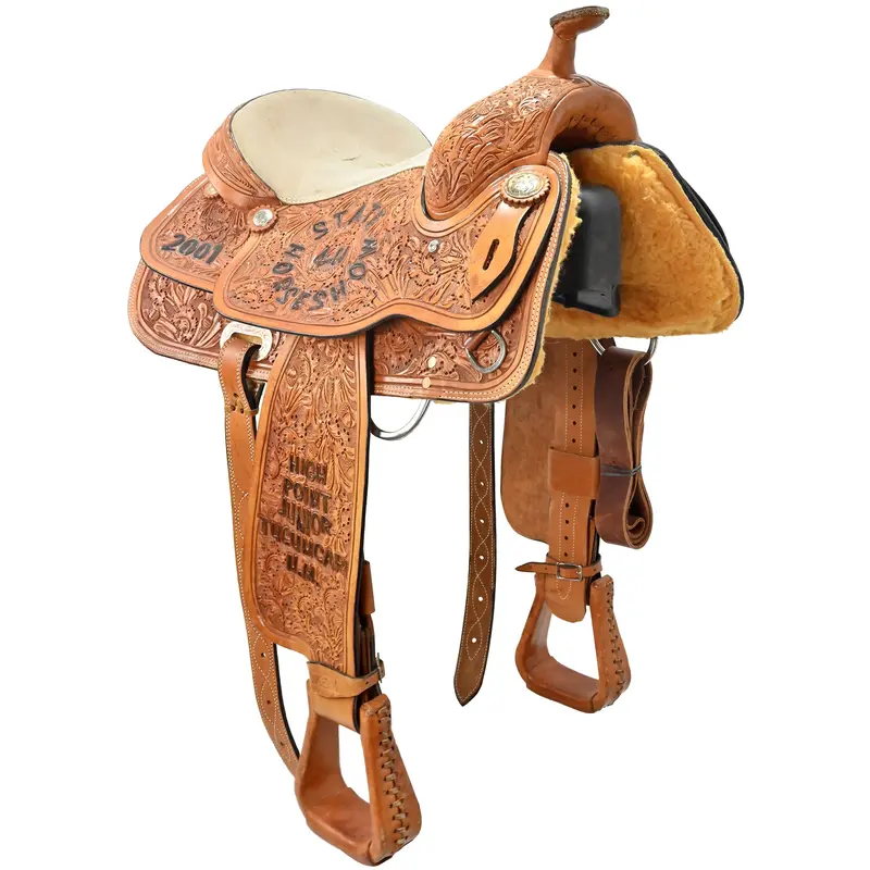 Used 15" C Bar C Show Saddle 1