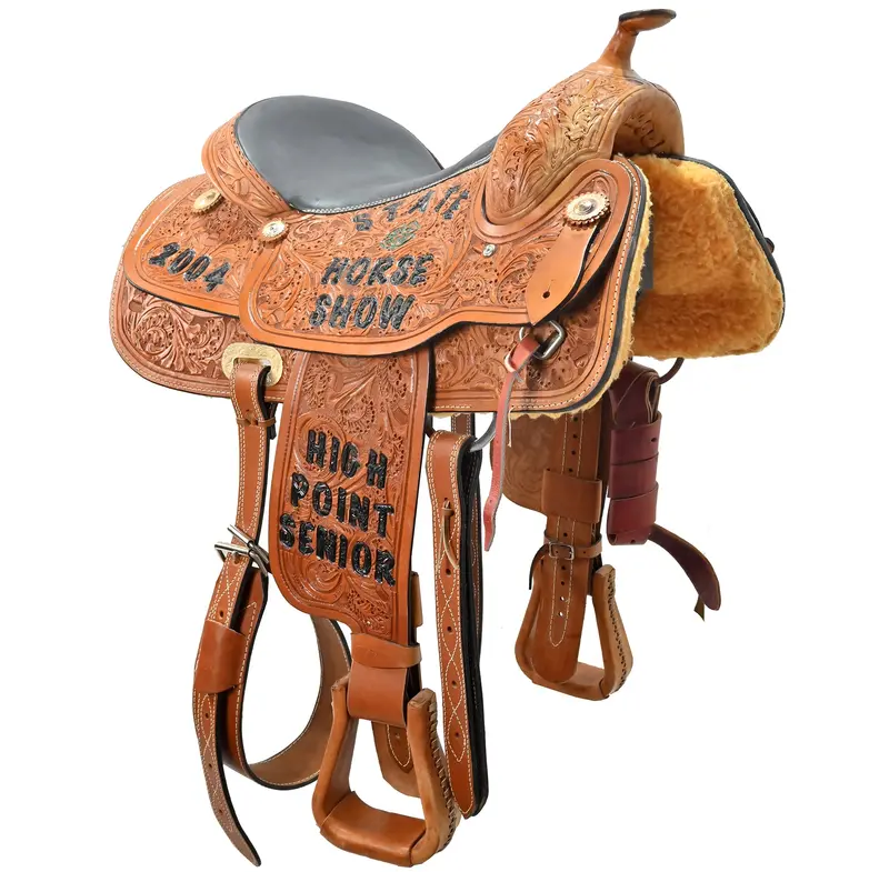 Used 15" C Bar C Show Saddle 1