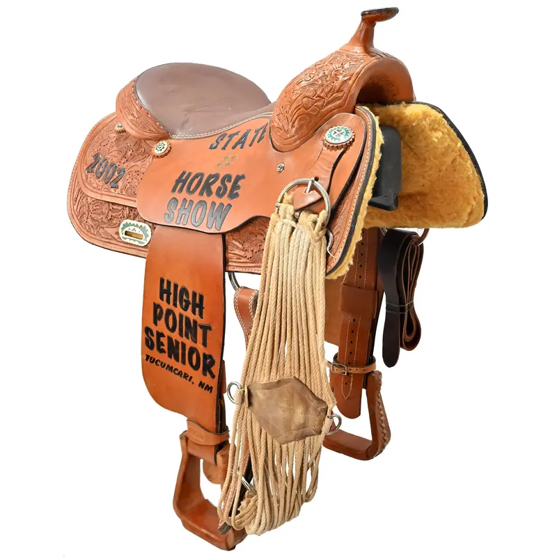 Used 15" C Bar C Show Saddle 1