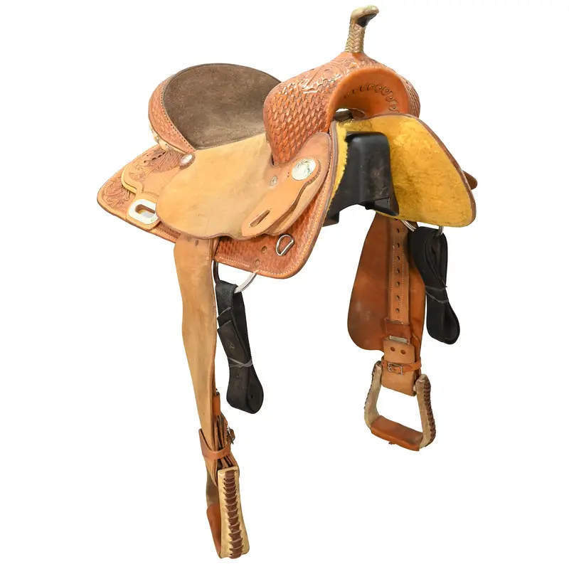 Used 15" Rs Saddlery Barrel Saddle 1
