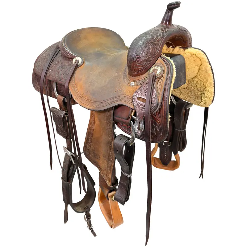 Used 16.25" Jeff Smith Cutting Saddle 1