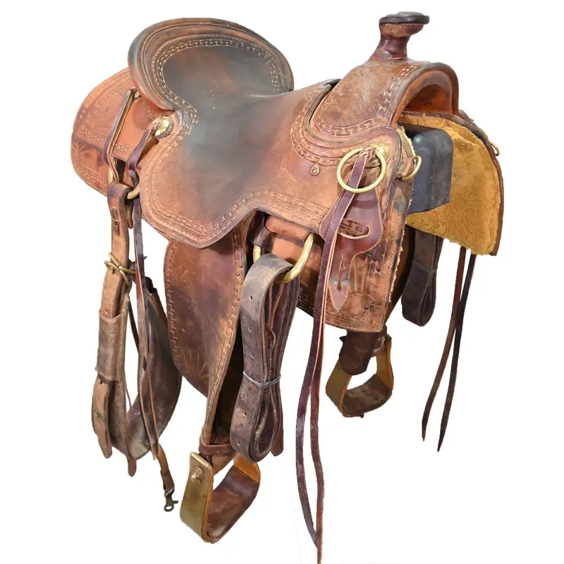 Used 16" Jock Pollard Ranch Saddle 1