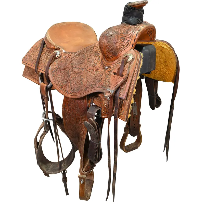 Used 16" Trent Ward Ranch Saddle 1