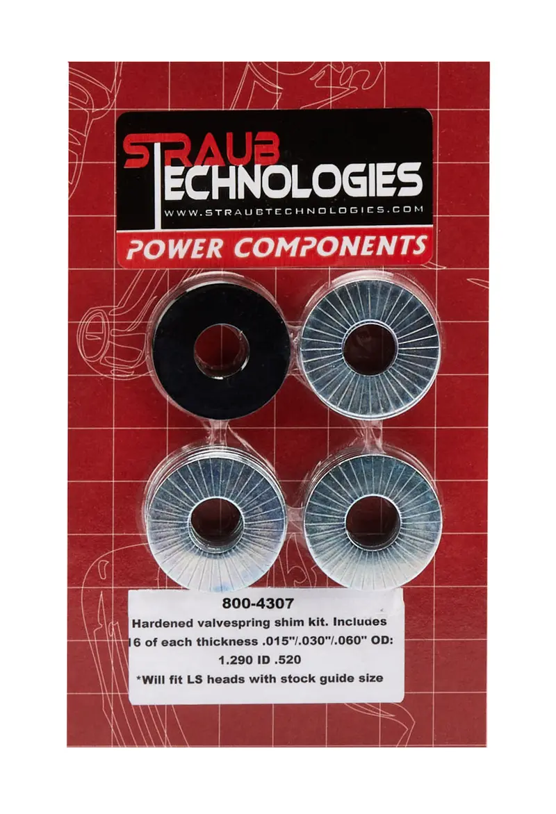 Valve Spring Shim Kit 16 Each .015/.030/.060 1