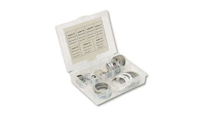 Vibrant Box Set Of Crush Washers - 10 Of Each Size: -3An To -16An 1