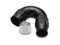Vibrant Performance 150 Degree High Flow Hose End Fitting For Ptfe Lined Hose, -8An 28508 1
