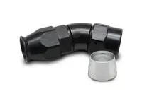 Vibrant Performance 30 Degree High Flow Hose End Fitting For Ptfe Lined Hose, -8An 28308 1
