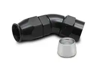 Vibrant Performance 45 Degree High Flow Hose End Fitting For Ptfe Lined Hose, -4An 28404 1