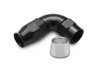 Vibrant Performance 90 Degree High Flow Hose End Fitting For Ptfe Lined Hose, -8An 28908 1