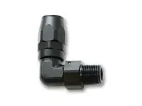 Vibrant Performance Male Hose End Fitting, 90 Degree; Size: -8An; Pipe Thread: 3/8" Npt 26904 1