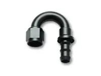 Vibrant Performance Push-On 180 Degree Hose End Elbow Fitting; Hose Size: -4An 22804 1