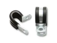 Vibrant Performance Stainless Steel Cushion P-Clamp For 0.50" O.D. Hose - Pack Of 10 17192 1
