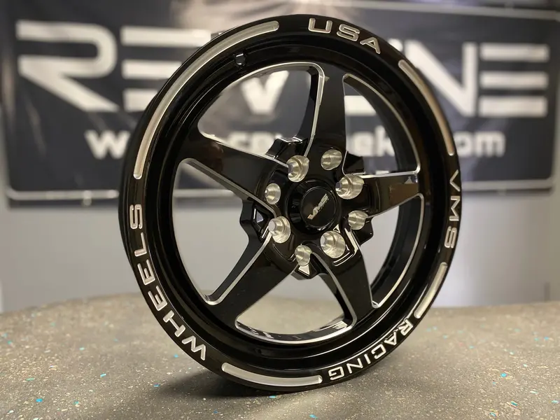 Vms Racing 5 Spoke Rear Drag Race 4 Lug Wheel 15X3.5 4X100/114.3 10 Offset Vwst003 1