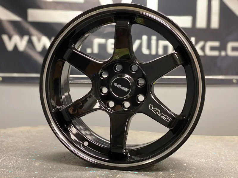 Vms Racing Superhawk Wheel 15X7 4X100 / 4X114.3 +30 Offset Black Milling Finish Vwsh001 1