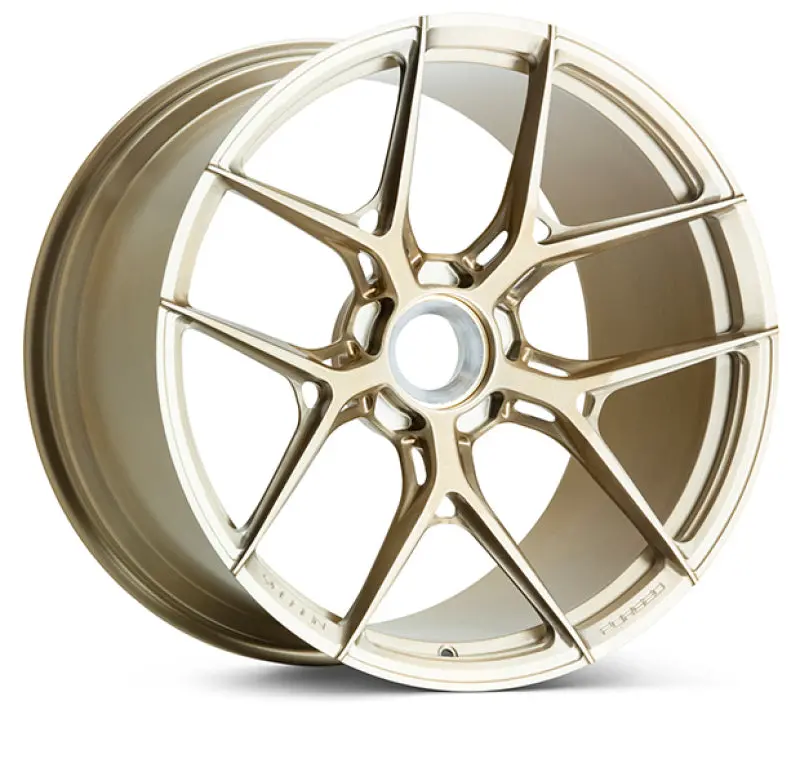 Vossen Forged S21-01 - 22X11.5 - 5X132 - Et24 - 66.5 - Brushed Patina Gold Wheel - Bmw M5 G9x Fitmen 1