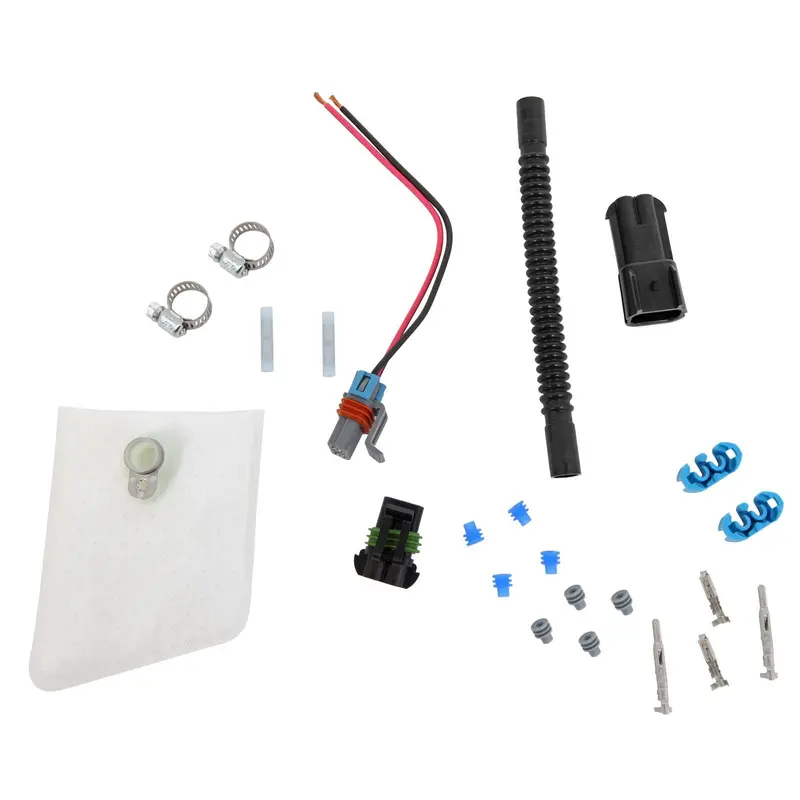 Walbro Universal Installation Kit: Fuel Filter, Wiring Harness, Fuel Line For E85 Pump 1