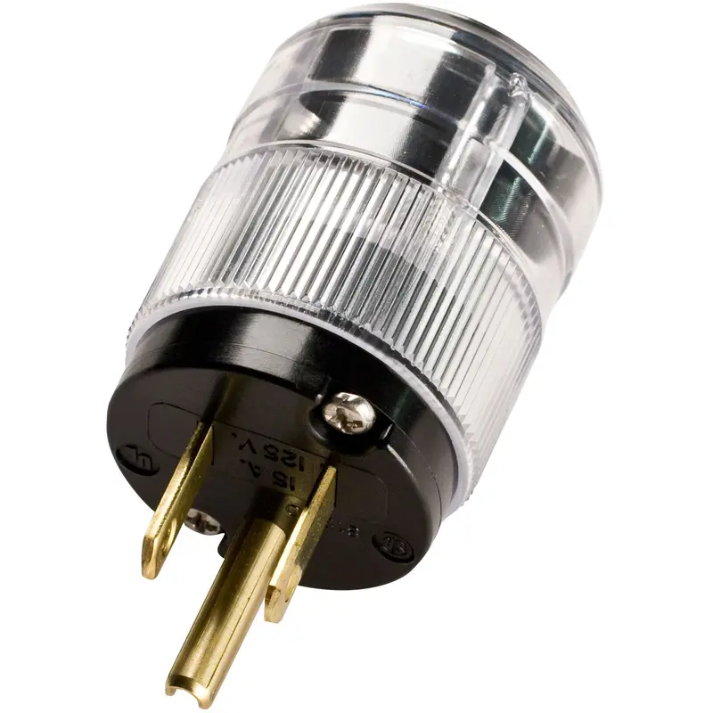 Wattgate 5266I Clear Standard Wall Ac Power Connector - Each 1