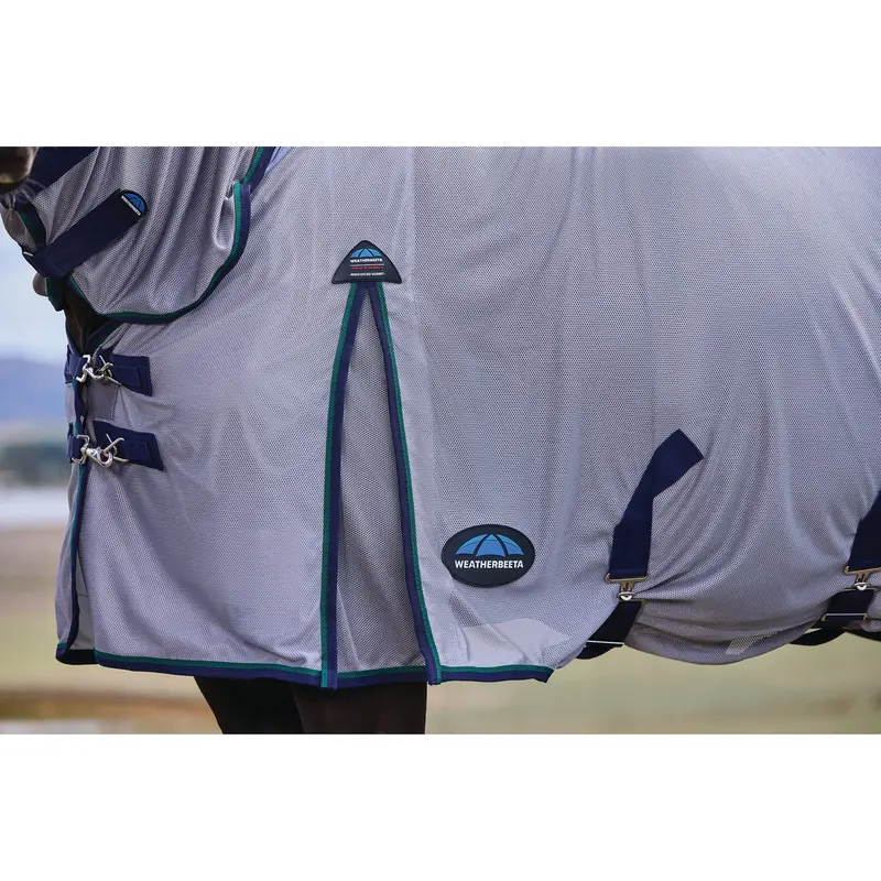 Weatherbeeta Comfitec Zephyr Fly Sheet Combo- Grey/Navy/Forest Green 2