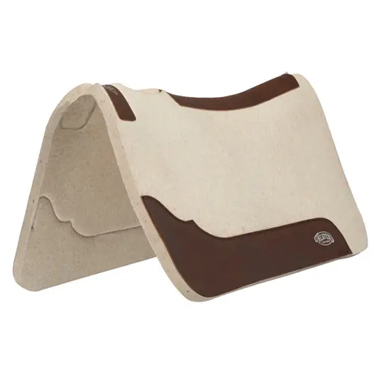 Weaver Leather 3/4" Contoured Steam Pressed Merino Wool Felt Saddle Pad- 28"X30" 1