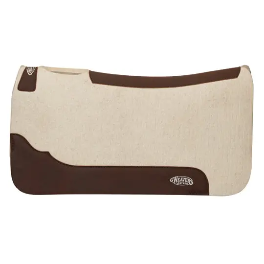 Weaver Leather 3/4" Contoured Steam Pressed Merino Wool Felt Saddle Pad- 28"X30" 2
