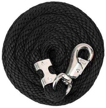 Weaver Leather Black 10' Nylon Lead Rope With Bull Snap 1