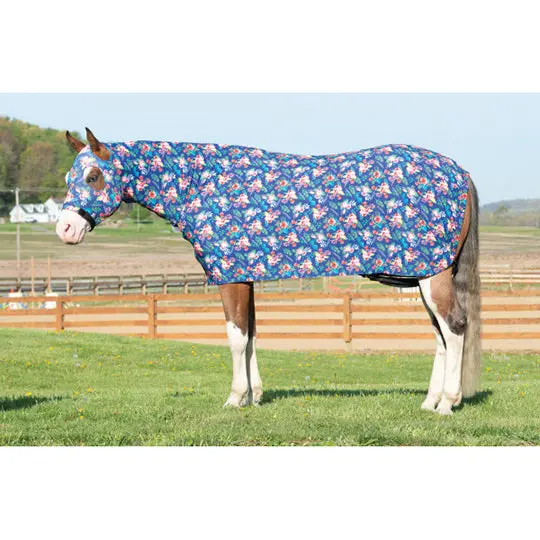Weaver Leather Equiskinz Lycra Full Body Sheet-Floral Watercolor 1