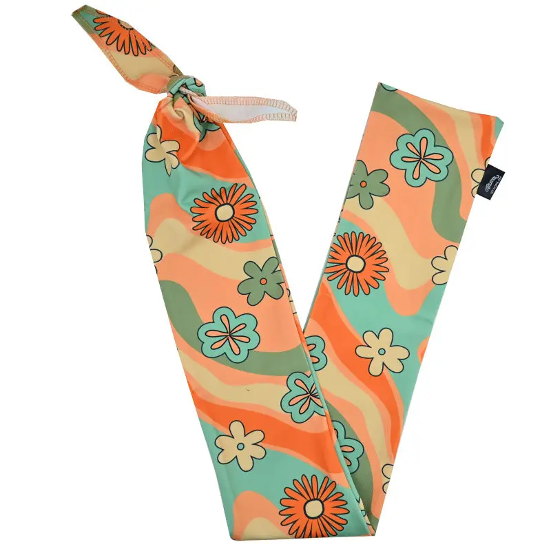 Weaver Leather Lycra® Spandex Tail Bag- Retro Flower 1