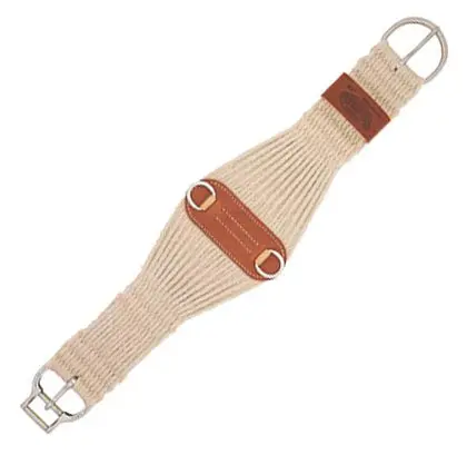 Weaver Leather Mohair Blend 27 Strand Roper Smart Cinch With Roll Snug Cinch Buckle 1