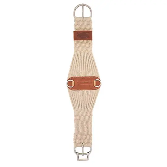 Weaver Leather Mohair Blend 27 Strand Roper Smart Cinch With Roll Snug Cinch Buckle 2