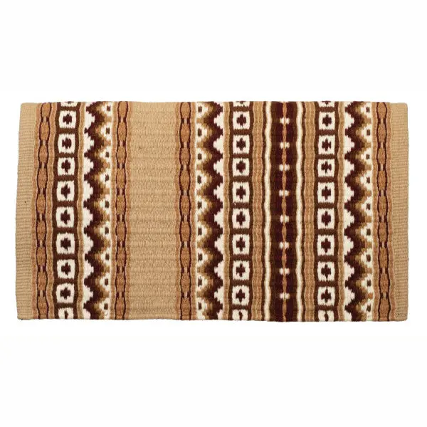 Weaver Leather New Zealand Wool Show Blanket- Sand/Cream/Chestnut 1