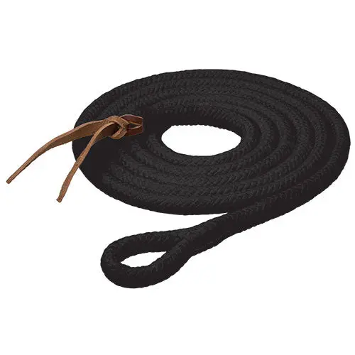 Weaver Leather Pima Cotton Lead Rope Black - 10' 1