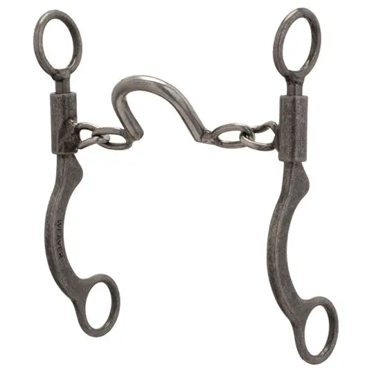 Weaver Leather Pro Series Buffed Black Sweet Chain Port Bit 1