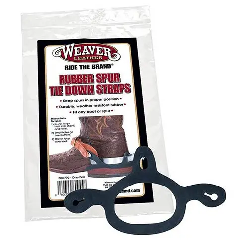 Weaver Leather Rubber Spur Tie Down Straps 1